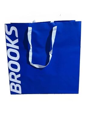 Brooks Royal Blue Shopping Bag with White Handles
